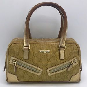 Authentic Gucci Monogram Vintage Small Handbag
